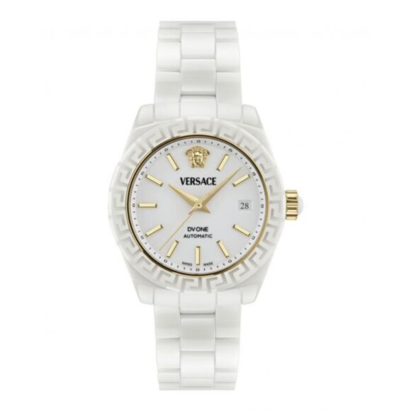 Versace Womens DV One White Ceramic 40mm Bracelet Fashion Watch main image 6